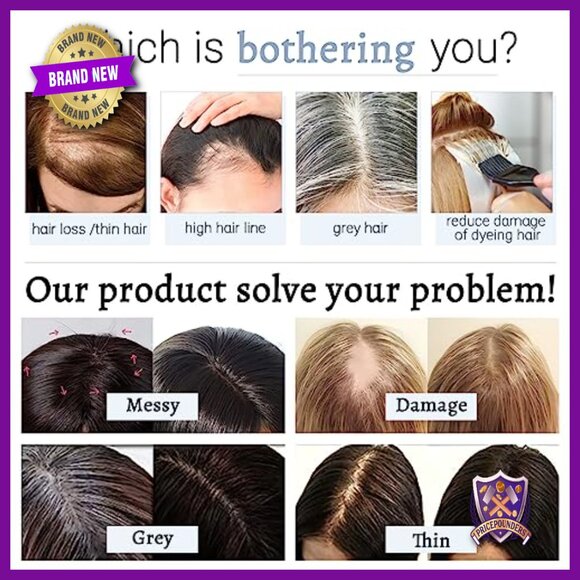 Human Hair Topper 7x13cm Silk Base Clip-In for Thinning Hair Volume main image 6